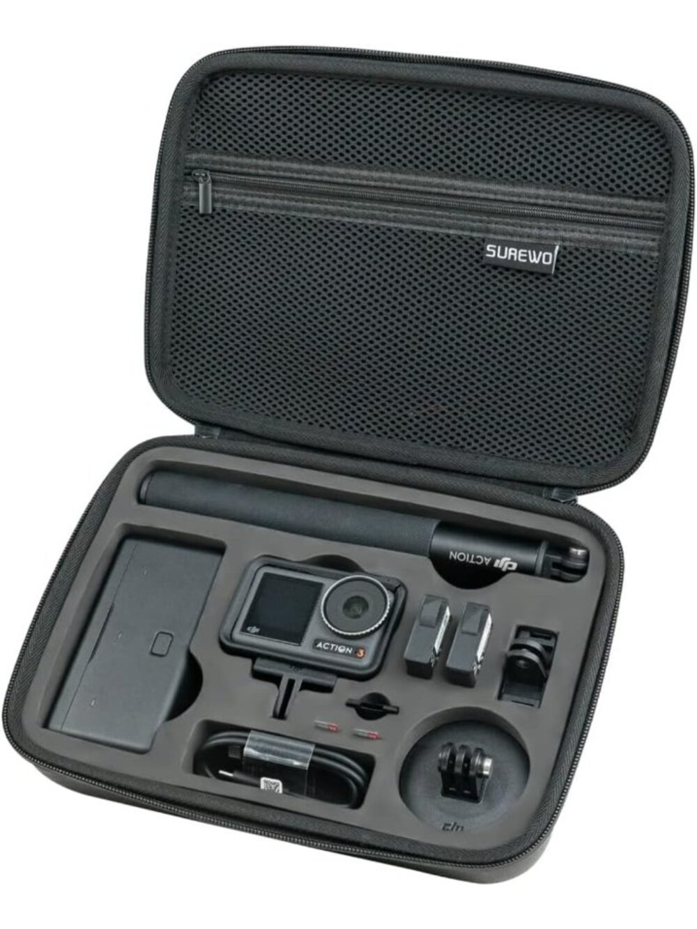 Waterproof Carrying Case for DJI Osmo Action 6/5/4/3 - Portable Travel Bag